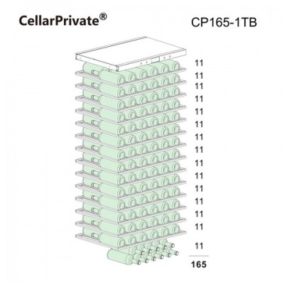 Винный шкаф Cellar Private встраиваемый, однокамерный CP165-1TBH