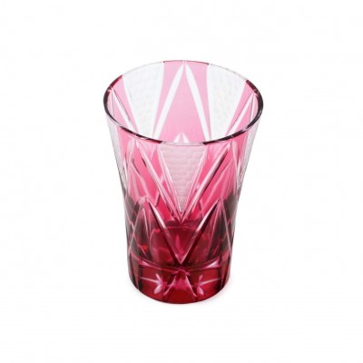 Стакан TAJIMA GLASS Звездные грани 240 мл, золотисто-красный