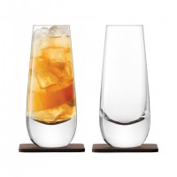 Набор из 2 бокалов на подставке из ореха Lsa International Whisky Islay 325 мл Набор из 2 бокалов на подставке из ореха Lsa International Whisky Islay 325 мл