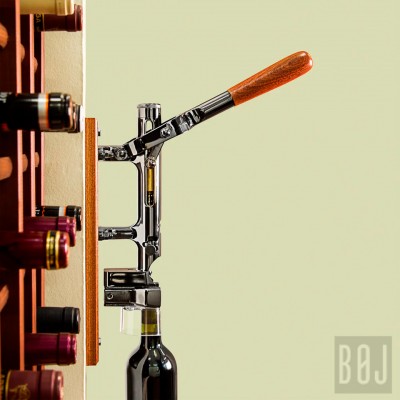 Штопор настенный для вина Boj Traditional Wall Corkscrew Black Nickeled