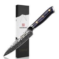 Нож универсальный из дамасской стали Keemake 5 Inch Utility Knife, синий Нож универсальный из дамасской стали Keemake 5 Inch Utility Knife, синий