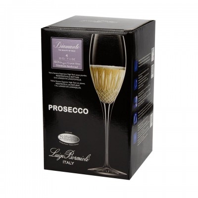 Бокалы для шампанского Luigi Bormioli Diamante Champagne Prosecco 4 шт.