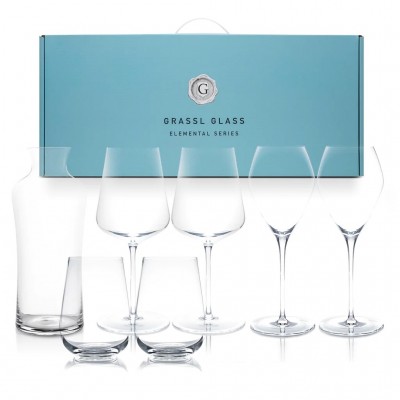 Подарочный набор Grassl Glass, 6 бокалов и 1 декантер в кейсе , 500 мл Подарочный набор Grassl Glass, 6 бокалов и 1 декантер в кейсе , 500 мл