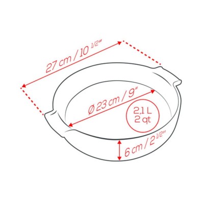 Круглая форма для запекания Peugeot Ceramic, 27 см, Франция, бежевая