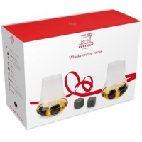 Подарочный набор Peugeot Duo, бокалы для виски 2 шт. + камни для охлаждения Подарочный набор Peugeot Duo, бокалы для виски 2 шт. + камни для охлаждения