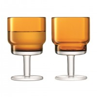 Набор из 2 бокалов для вина Lsa International Utility, 220 мл, охра