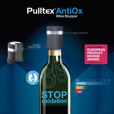 Пробка для вина Pulltex AntiOx Wine Saver black