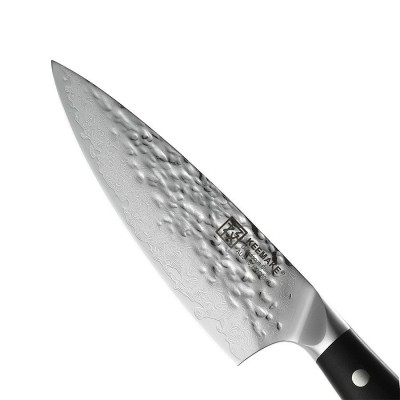 Нож шеф-повара из дамасской стали Keemake 6,5 Inch Chef Knife, черный