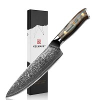 Нож шеф-повара из дамасской стали Keemake 8 Inch Chef Knife Green Gem, бежевый Нож шеф-повара из дамасской стали Keemake 8 Inch Chef Knife Green Gem, бежевый