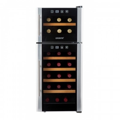 Винный шкаф двухзонный Cavanova CV021-2TNS