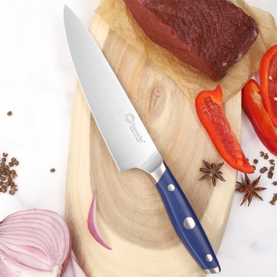 Нож шеф-повара Sunnecko 8 Inch Chef Knife, синий