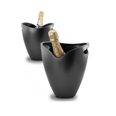 Ведерко для охлаждения вина и шампанского Pulltex Ice Bucket Black