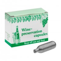 Упаковка из 10-ти капсул с N2O для Wecomatic Wine Protector Упаковка из 10-ти капсул с N2O для Wecomatic Wine Protector
