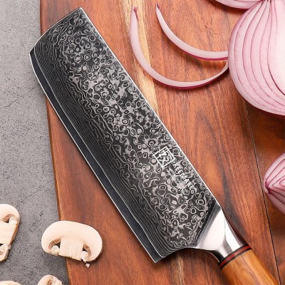 Нож из дамасской стали для хлеба Keemake 8 Inch Bread Knife, черный