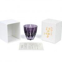 Рюмка TAJIMA GLASS Мерцание звезды 75 мл, фиолетовая