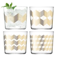 Набор стаканов Lsa International Signature, Chevron, 310 мл, 4 шт.