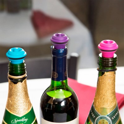 Пробки для вакуумного насоса цветные Vacu Vin Colors 3 шт.