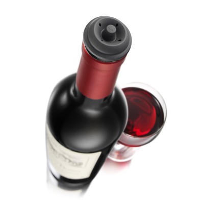 Вакуумный насос для вина Vacu Vin Wine Saver White + пробка