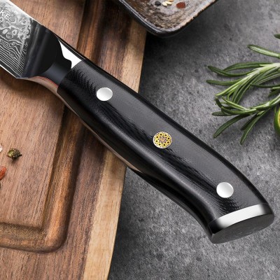 Нож разделочный из дамасской стали Keemake 8 Inch Carving Knife, черный