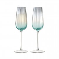 Lsa International Набор бокалов для шампанского Dusk, 250 мл, зелено-серый, 2 шт.