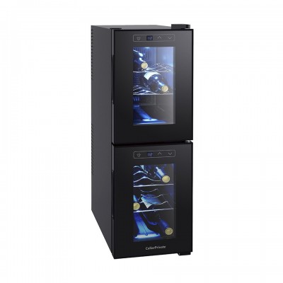 Винный шкаф двухкамерный Cellar Private CP012-2E