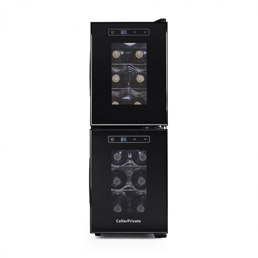 Винный шкаф двухкамерный Cellar Private CP012-2E