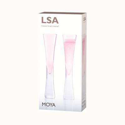 Бокалы для шампанского Lsa International Moya розовый 2 шт.