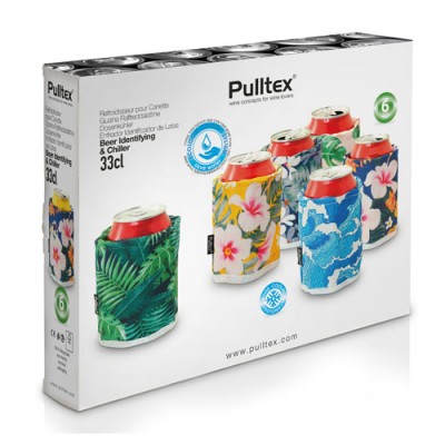 Набор рубашек для охлаждения пивных банок Pulltex 6 Beer Chiller & Identifying