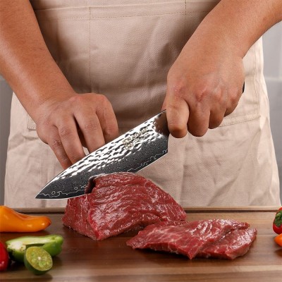 Нож шеф-повара из дамасской стали Keemake 6,5 Inch Chef Knife, синий