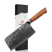 Нож чоппер из дамасской стали Keemake 7 Inch Chopper Knife 67 Phoenix, бежевый Нож чоппер из дамасской стали Keemake 7 Inch Chopper Knife 67 Phoenix, бежевый