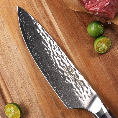 Нож шеф-повара из дамасской стали Keemake 6,5 Inch Chef Knife, синий