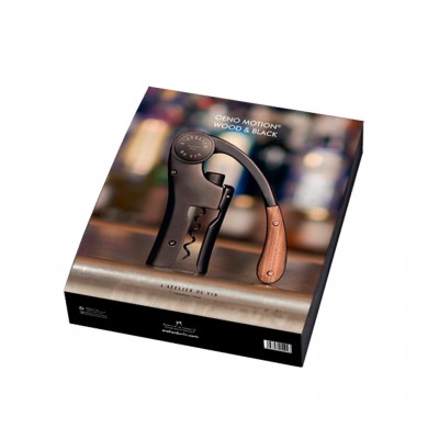 Штопор для вина рычажный L'Atelier du Vin Oeno Motion Wood & Black