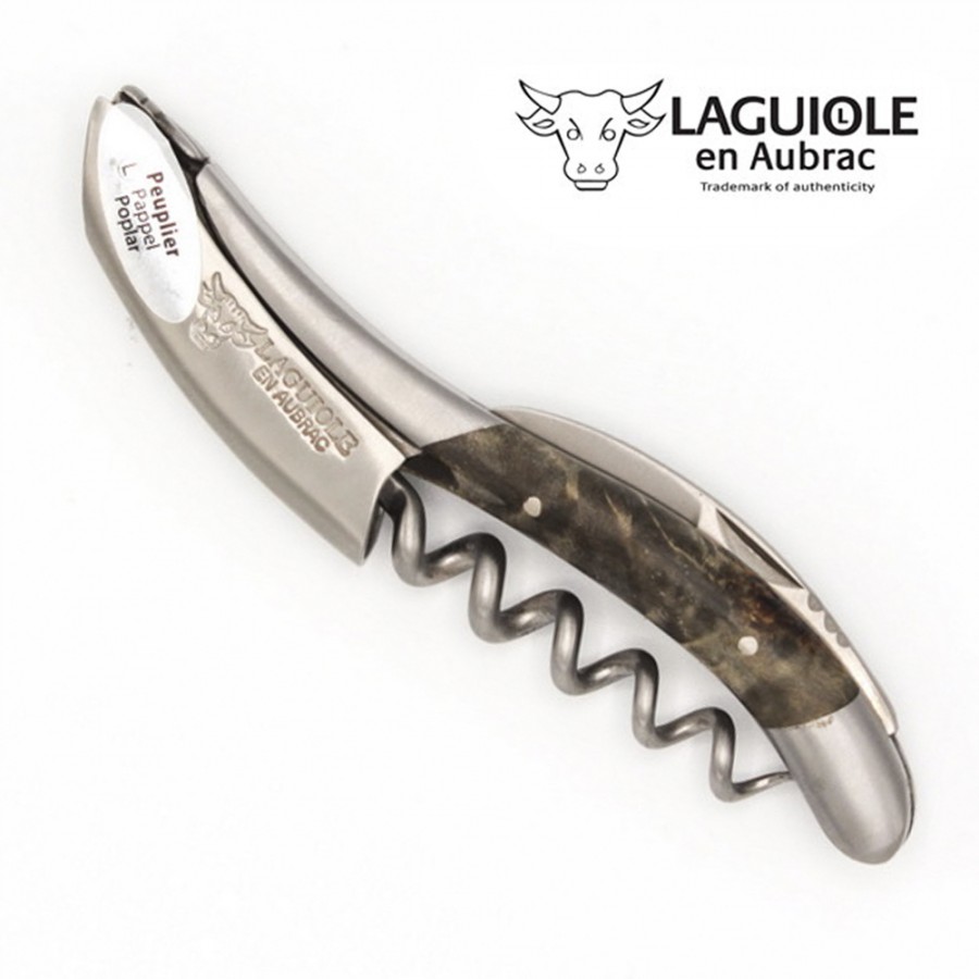 Штопор Laguiole En Aubrac Sommelier Peuplier, черно-зеленый