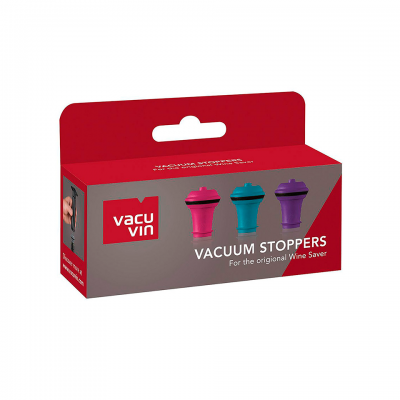 Пробки для вакуумного насоса цветные Vacu Vin Colors 3 шт.