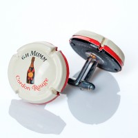 Запонки из настоящих плакеток шампанского Innosphere Moet Chandon Запонки из настоящих плакеток шампанского Innosphere Moet Chandon