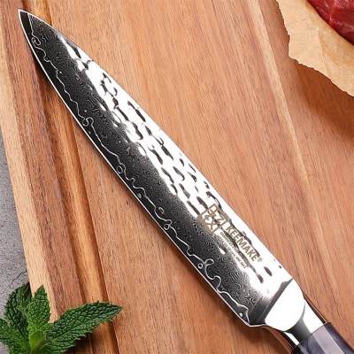 Нож разделочный из дамасской стали Keemake 8 Inch Carving Knife, синий