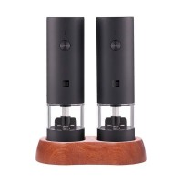 Набор из двух электрических мельниц для специй Huohou Black, 14 см
