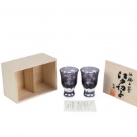 Набор рюмок TAJIMA GLASS Виноград 80мл, фиолетовый, 2 шт