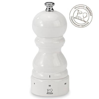 Мельница механическая для соли Peugeot Paris Select in white lacquered, 12 см