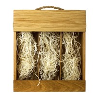 Сет Addwood из древесины дуба для трех бутылок 