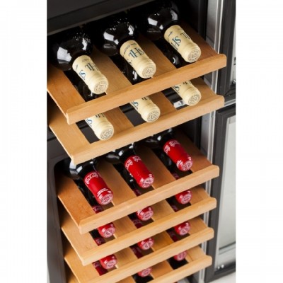 Винный шкаф двухзонный Cavanova CV021-2TNS