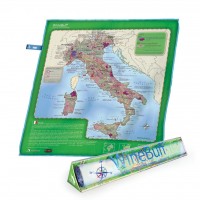 Салфетка из микрофибры для натирки стекла Soiree Home Italy Wine Map