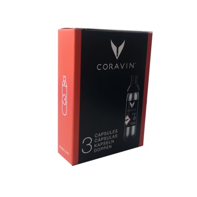 Упаковка из 3-х капсул с газом Аргон для Coravin