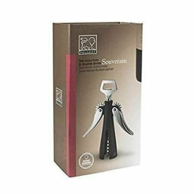 Штопор механический с двумя ручками Peugeot Souverain, черный