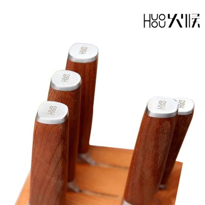 Набор из 5-и ножей и подставки Xiaomi Huohou Molybdenum Vanadium