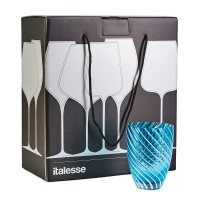 Стаканы сервировочные Italesse Vertigo Tumbler Blue 2 шт Стаканы сервировочные Italesse Vertigo Tumbler Blue 2 шт