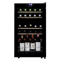 Винный шкаф Dunavox компрессорный двухзонный DXFH-30.80 Винный шкаф Dunavox компрессорный двухзонный DXFH-30.80