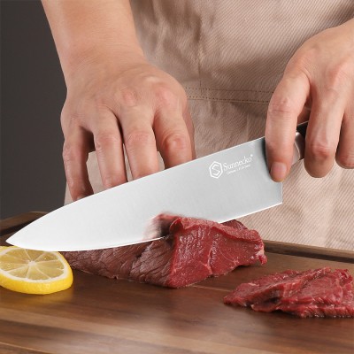 Нож шеф-повара Sunnecko 8 Inch Chef Knife, черный