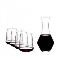 Декантер для вина Riedel и 4 бокала для красного вина Winewings Cabernet Декантер для вина Riedel и 4 бокала для красного вина Winewings Cabernet