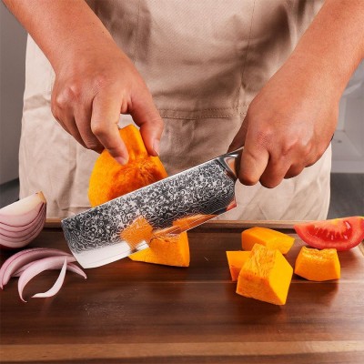 Нож из дамасской стали для хлеба Keemake 8 Inch Bread Knife, черный